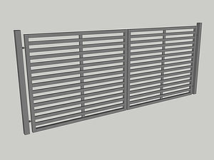Wzór bramy dwuskrzydłowej, seria Modern, model M1